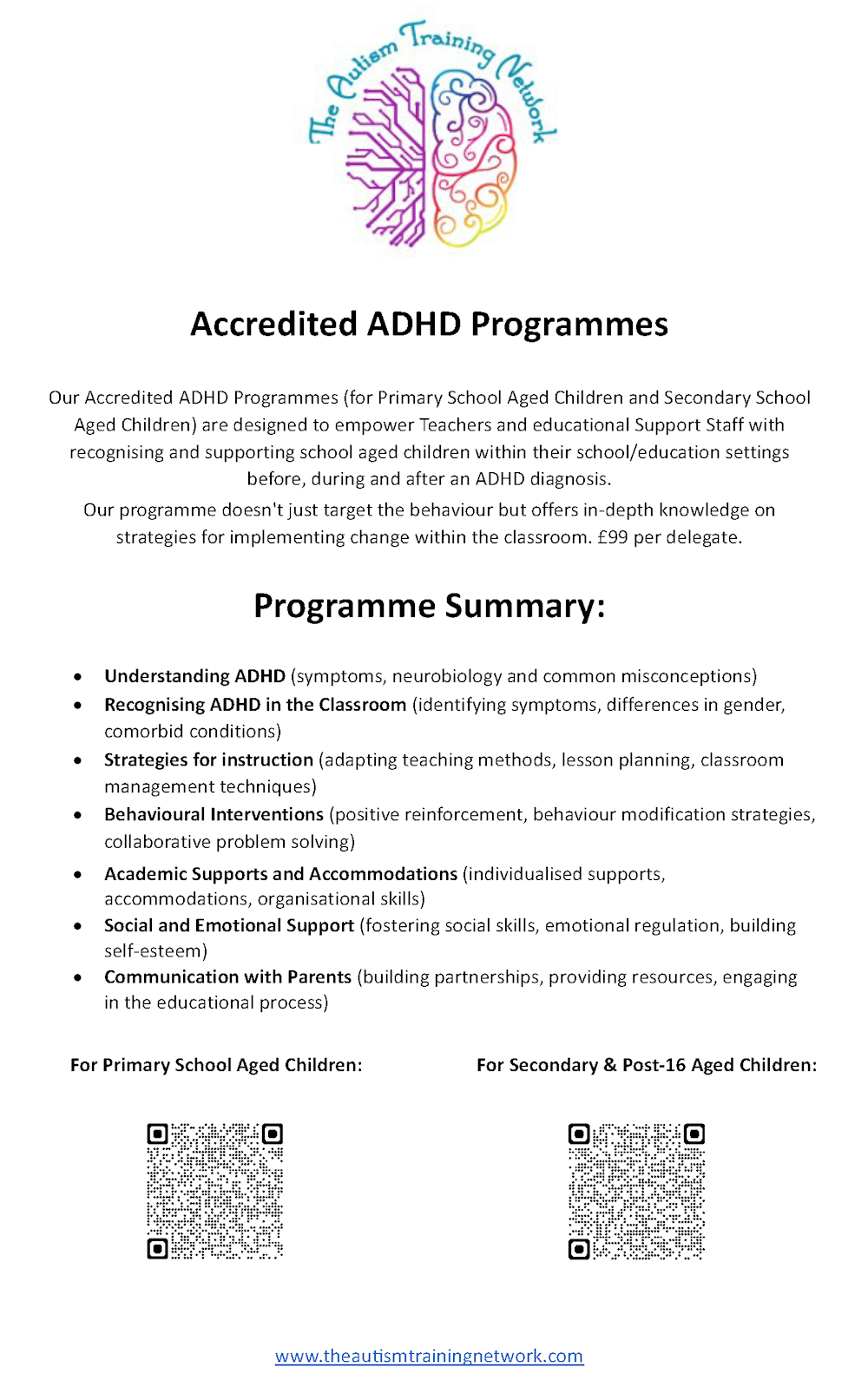 Accredited ADHD Programmes